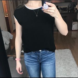 Black Short Sleeved Blouse